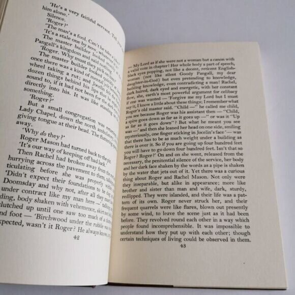 1964 The Spire by William Golding, British Novel Historical Fiction Vintage - Picture 7 of 8